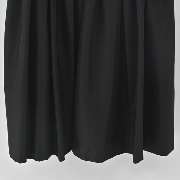 Maggy London Fit Flare Dress Womens Size 8 Black Pleated Party Sweetheart LBD - Picture 9 of 12